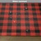 Ambesonne Plaid Place Mats Set of 4, Lumberjack Fashion Buffalo Checks Pattern Retro Style Grid Composition, Washable Fabric Placemats for Dining Table, Standard Size, Orange Black